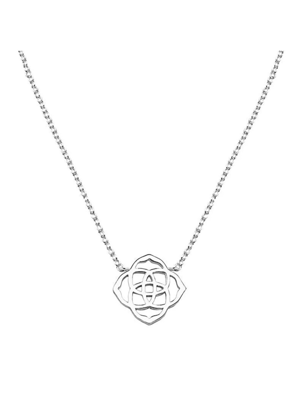 NWT Kendra Scott Decklyn Filagree Silver Necklace